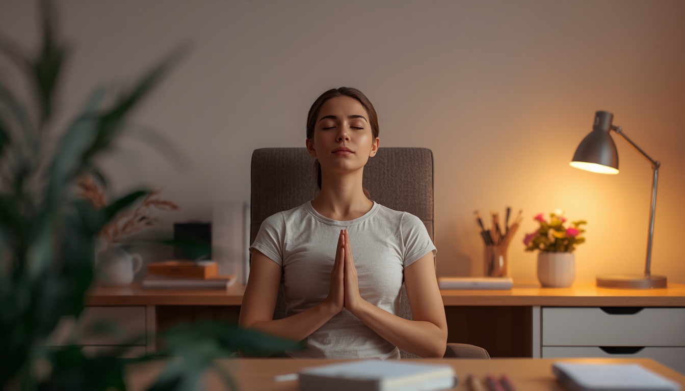 Desk-side breathing practice from Strongshglowir